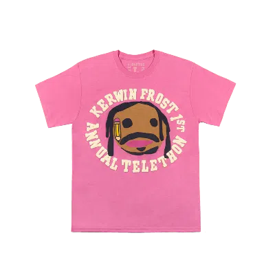 Pre-owned Cactus Plant Flea Market For Kerwin Frost Telethon T-shirt In Pink