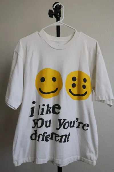 Pre-owned Cactus Plant Flea Market I Like You Youre Different Tee (size M) In White