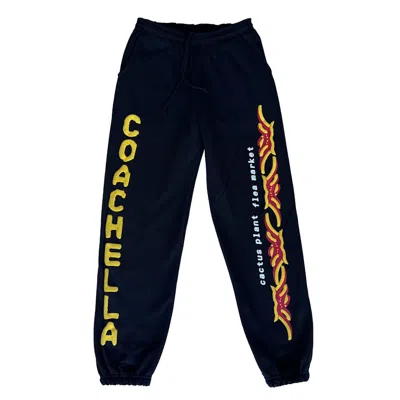 Pre-owned Cactus Plant Flea Market Men's  Coachella X Cpfm Weekend 1 Sweatpants In Black