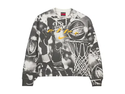 Pre-owned Cactus Plant Flea Market Men's  Cpfm X Nike Hoop Crewneck Sweatshirt In Light Bone In Sand