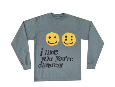 Pre-owned Cactus Plant Flea Market Men's  I Like You You're Different Long Sleeve Tee Shirt In Grey