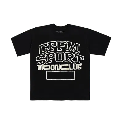 Pre-owned Cactus Plant Flea Market Men's  Sport Moonclub T-shirt In Black
