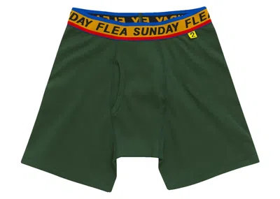 Pre-owned Cactus Plant Flea Market Men's  Sunday Flea Boxer Brief In Green