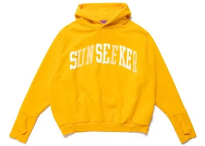 Pre-owned Cactus Plant Flea Market Men's  Sunseeker Hoodie In Yellow