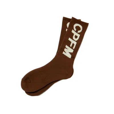 Pre-owned Cactus Plant Flea Market Men's  Tube Socks In Brown