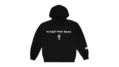 Pre-owned Cactus Plant Flea Market Men's  Vaa Cpfm Virgil Was Here Hooded Sweatshirt In Black