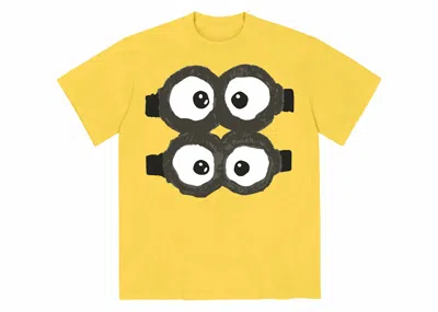 Pre-owned Cactus Plant Flea Market Men's  X Despicable Me 4 Minions Theme Park Tee Shirt In Yellow