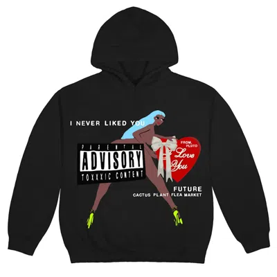Pre-owned Cactus Plant Flea Market Men's  X Future I Love You Hoodie In Black