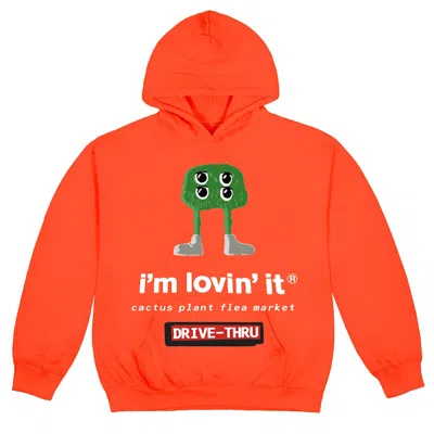 Pre-owned Cactus Plant Flea Market Men's  X Mcdonald's Fry Guy Hoodie In Bright Orange
