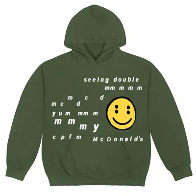 Pre-owned Cactus Plant Flea Market Men's  X Mcdonald's Seeing Double Hoodie In Army