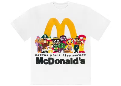 Pre-owned Cactus Plant Flea Market Men's  X Mcdonalds Cactus Buddy And Friends Tee Shirt (f&f) In White