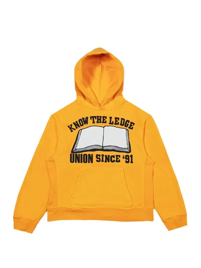 Pre-owned Cactus Plant Flea Market Men's  X Union Know The Ledge Hoodie In Yellow