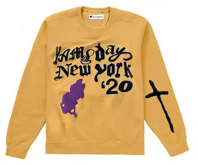 Pre-owned Cactus Plant Flea Market Men's  Yams Day In Loving Memory Long Sleeve Tee Shirt In Yellow