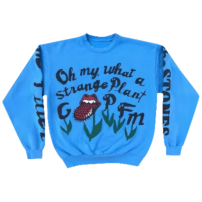 Pre-owned Cactus Plant Flea Market Rolling Stones No Filter Tour Sweatshirt 'blue'