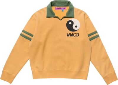 Pre-owned Cactus Plant Flea Market X Human Made Cactus Plant Flea Market “wwcd” Club Sweatshirt In Green/yellow