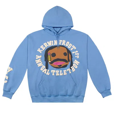 Pre-owned Cactus Plant Flea Market X Kerwin Frost Telethon Hoodie 'blue' | Men's Size L