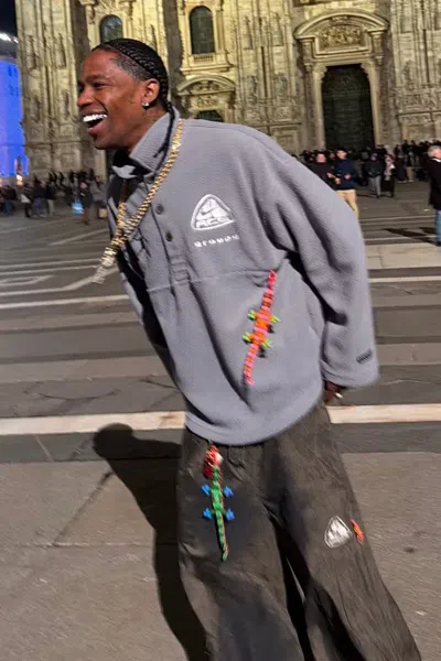 Pre-owned Cactus Plant Flea Market X Nike Acg Cpfm L/s Polo In Gray