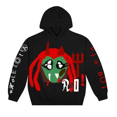 Pre-owned Cactus Plant Flea Market X Playboi Carti Whole Lotta Red King Vamp Hoodie 'black'