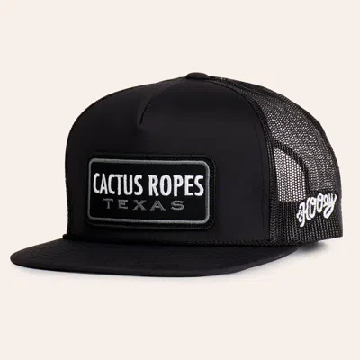 Cactus Ropes Hooey Black  Patch Rope Hybrid Bill Trucker Cap In Purple