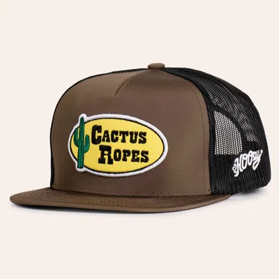Cactus Ropes Hooey Brown & Black  Patch Flat Bill Trucker Cap