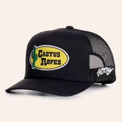 Cactus Ropes Hooey  Black Curved Bill Patch Cap