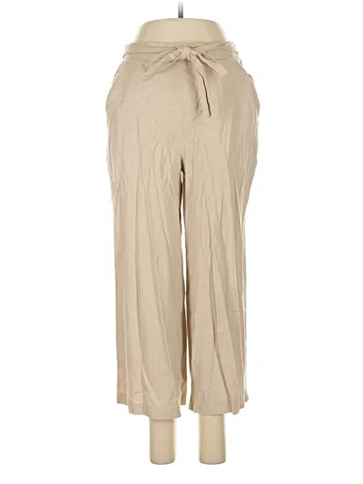 Pre-owned Cad Linen Pants In Brown