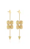 Cadar 18k Yellow Gold Essence Drop Earrings