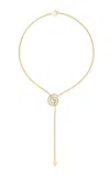 Cadar 18k Yellow Gold Essence Lariat Necklace