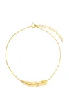 Cadar 18k Yellow Gold Feather Necklace Medium