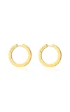 Cadar 18k Yellow Gold Light Hoop Earrings Medium