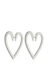 Cadar 18kt Heart Weissgoldohrringe Mit Diamanten In Silber