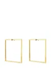 Cadar 18kt Yellow Gold Foundation Square Hoop Earrings In Gold