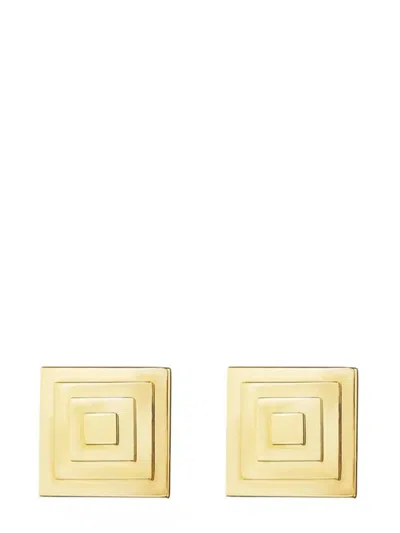 Cadar 18kt Yellow Gold Foundation Stud Earrings