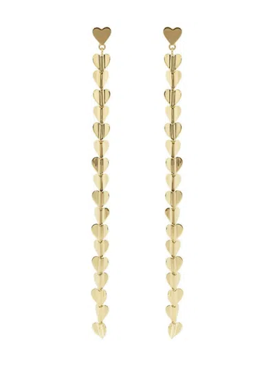 Cadar 18kt Yellow Gold Wings Of Love Drop Earrings