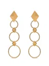 Cadar Python Drop Earrings In Pink