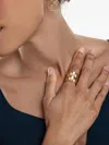 Cadar Python Wide Ring In Gold
