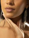 Cadar Second Skin Feather Drop Earrings In Silver
