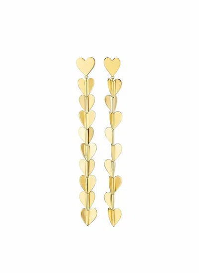 Cadar Women's Wings Of Love Earrings In Gold