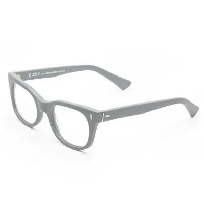 Caddis Bixby Blue Block Lens Reader Glasses - 0 In Matte Putty In Gray