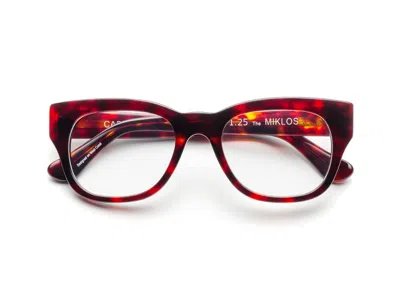 Caddis Custom Progressive Glasses - Turtle / Frq Blue-light Filtering / 1.50 In Red