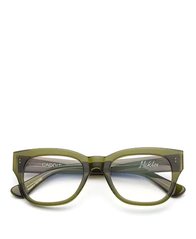 Caddis Miklos Reading Glasses, 52 Mm In Heritage Green