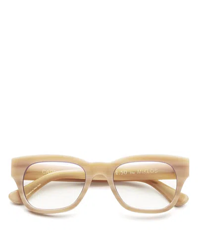 Caddis Miklos Reading Glasses, 52 Mm In Polished Bone