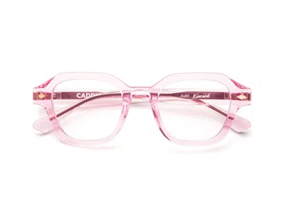 Caddis Progressive Glasses - Polished Clear Pink / Classic / 1.00