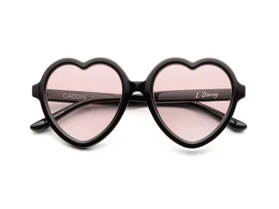 Caddis Reading Glasses - Gloss Black / Light Rose Frq / 0.00