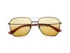 Caddis Reading Glasses - Matte Black - Matte Gold / Amber Frq / 0.00