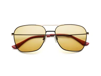 Caddis Reading Glasses - Matte Black - Matte Gold / Amber Frq / 0.00
