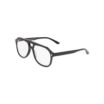 Caddis Root Cause Blue Block Lens Reader Glasses - 2.5 In Gloss Black In Gray