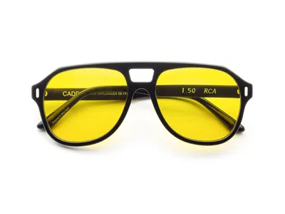 Caddis Tinted Progressive Glasses - Gloss Black / Yellow Frq / 1.00