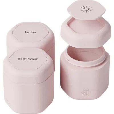 Cadence Body Care Capsule Trio Set In Pink