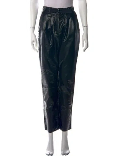 Pre-owned Caes Straight Leg Pants In Black